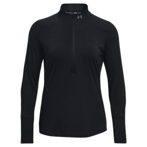 Under Armour Women's Qualifier Run 2.0 ½ Zip, Black (001)/Reflective, Large