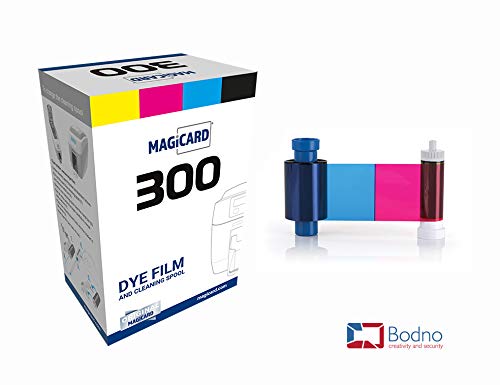 Bodno 2 x Magicard 300 Printer MC300YMCKO/2 Color Ribbon - YMCKO - 300 Prints Software Demo Card