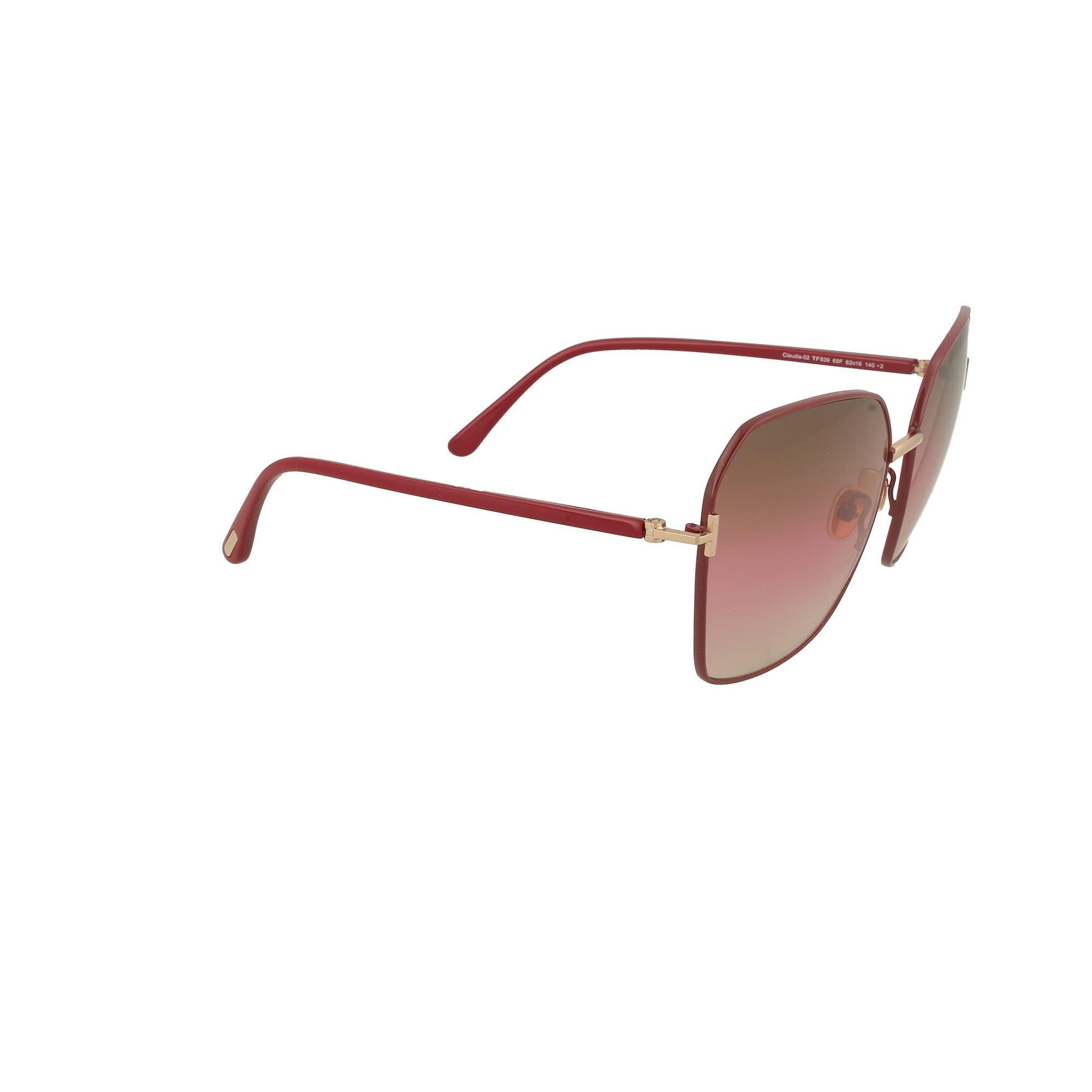 Tom Ford CLAUDIA-02 FT 0839 Burgundy/Brown Shaded 62/16/140 women Sunglasses