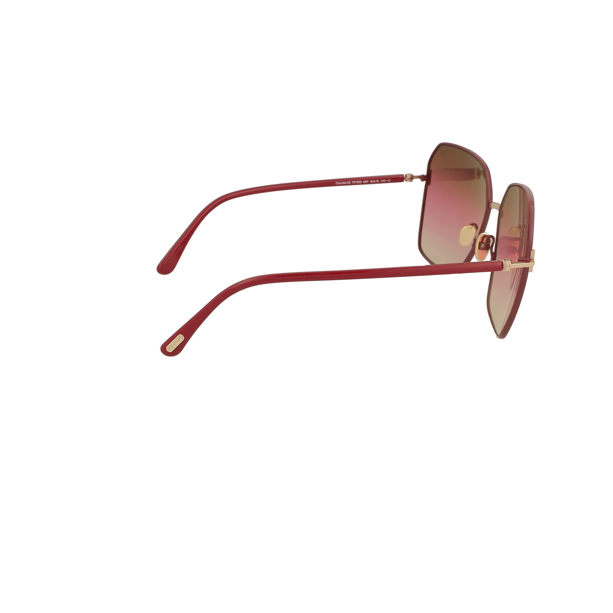 Tom Ford CLAUDIA-02 FT 0839 Burgundy/Brown Shaded 62/16/140 women Sunglasses