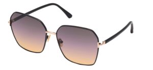 tom ford claudia-02 ft 0839 black/grey shaded 62/16/140 women sunglasses