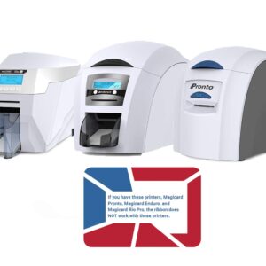 Bodno 2 x Magicard 300 Printer MC300YMCKO/2 Color Ribbon - YMCKO - 300 Prints Software Demo Card