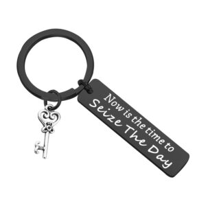 fotap inspired gift now is the time to seize the day musical theatre keychain broadway musical gift (b-seize to day k)