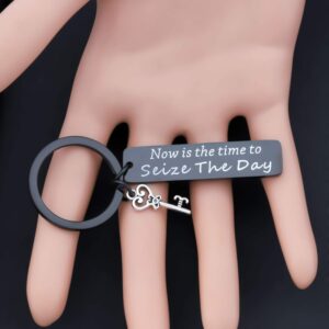 FOTAP Inspired Gift Now is The Time to Seize The Day Musical Theatre Keychain Broadway Musical Gift (B-seize to day K)