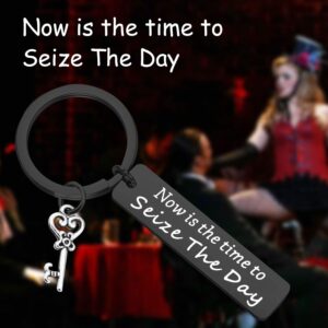 FOTAP Inspired Gift Now is The Time to Seize The Day Musical Theatre Keychain Broadway Musical Gift (B-seize to day K)