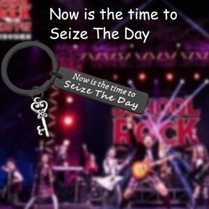 FOTAP Inspired Gift Now is The Time to Seize The Day Musical Theatre Keychain Broadway Musical Gift (B-seize to day K)