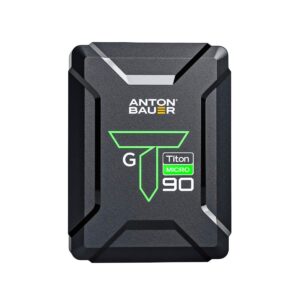 Anton Bauer Titon Micro 90 Gold Mount, 98Wh 14.4V Battery, Professional Camera Rig for Batteries, Camera Accessory, Camera Mount, Lithium Battery Pack, Battery Replacement, Quick Release Battery