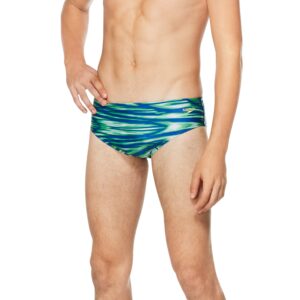 speedo men's swimsuit brief prolt printed team colors