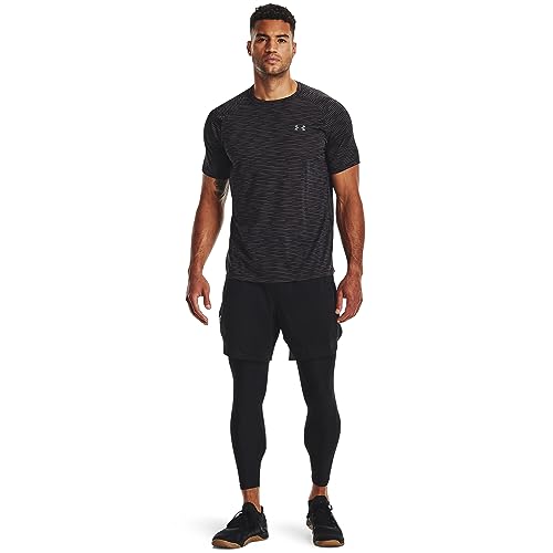 Under Armour Mens Tech 2.0 5C Short Sleeve T-Shirt, Black (001)/Pitch Gray, Medium