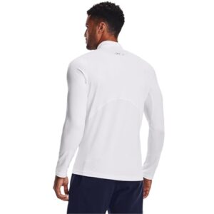 Under Armour Men's ColdGear Armour Fitted Mock, White (100)/Black, X-Large