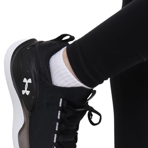 Under Armour Womens Authentics Leggings, Black (001)/White, Medium