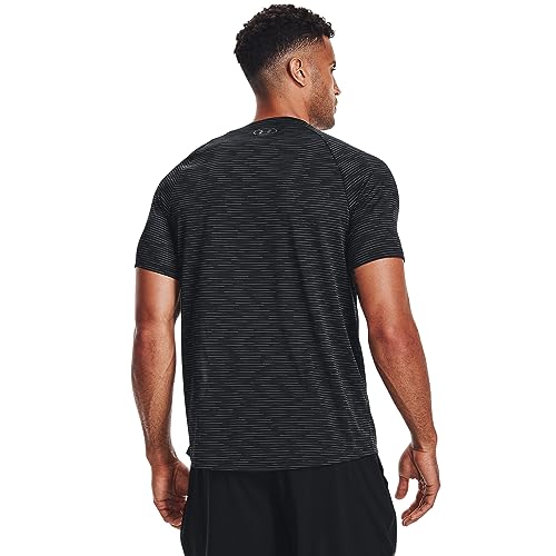 Under Armour Mens Tech 2.0 5C Short Sleeve T-Shirt, Black (001)/Pitch Gray, Medium