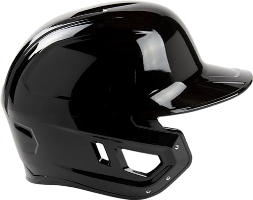 Rawlings | MACH Single Ear Batting Helmet | Right Hand Batter | Large | Black