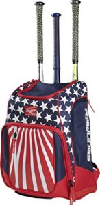 rawlings | legion backpack equipment bag | baseball & softball | red/white/blue