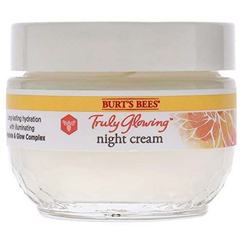 Burt's Bees Truly Glowing Night Cream Unisex 1.8 oz, White (I0115908)