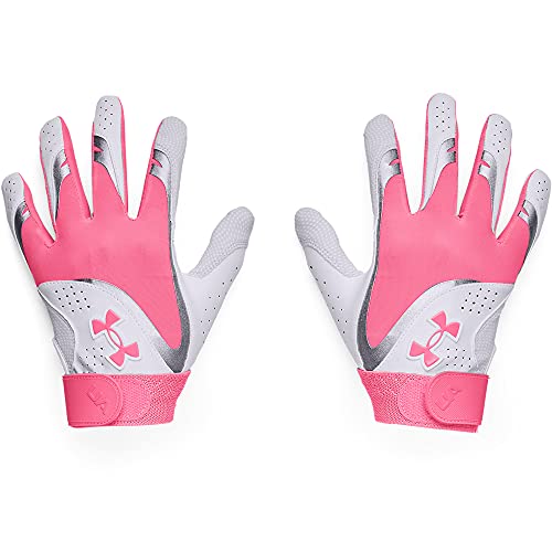 Under Armour Girls' Radar 20 Softball Gloves, Mojo Pink (641)/Mojo Pink, Youth Small