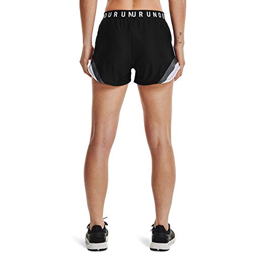 Under Armour Women's Play Up TriCo Shorts 3.0, Black (001)/White, X-Small