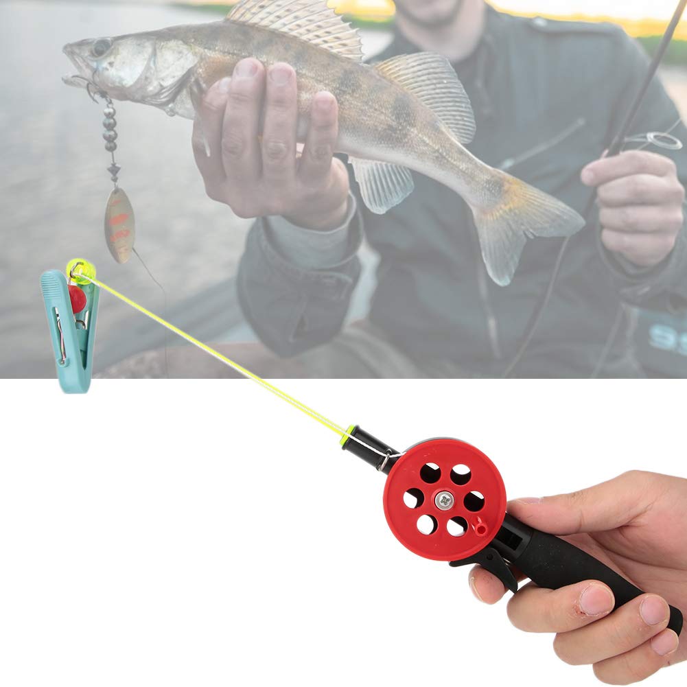 Diydeg Mini 2pcs Fishing Pole, 13.3in Kids Fishing Rod, for Ice Fishing Kids Fishing,