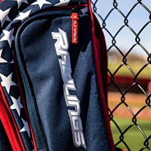 Rawlings | LEGION Backpack Equipment Bag | Baseball & Softball | Red/White/Blue