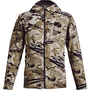 under armour mens brow tine plus jacket, ua barren camo (999)/black, medium