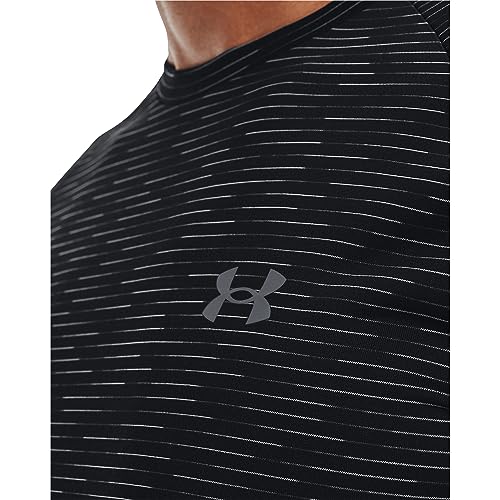 Under Armour Mens Tech 2.0 5C Short Sleeve T-Shirt, Black (001)/Pitch Gray, Medium