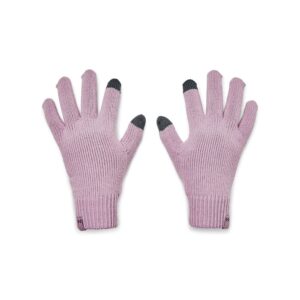 under armour women's around town gloves, mauve pink (698)/ash plum, large/x-large