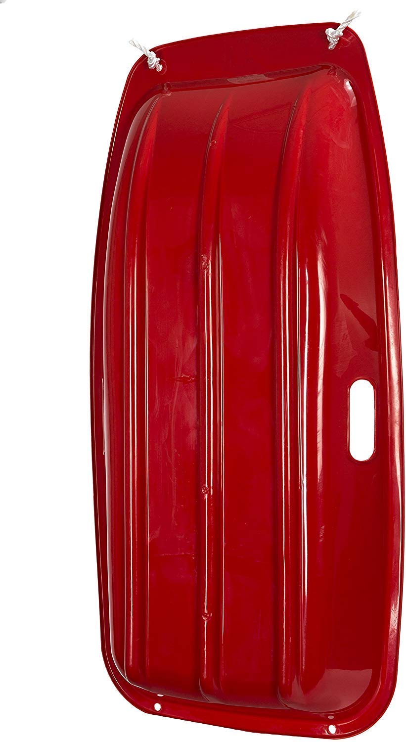 Avalanche Brands - 48" Classic Downhill Toboggan Snow Sleds - Red & Pink