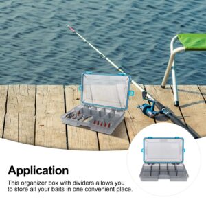 BESPORTBLE Boxes Fishing Accessories Box Fishing Tackle Carrier Fish Tackle Storage Case Fishing Supplies Waterproof Bait Hook Case Fishing Accessories Holder Adjustable Gadget Box