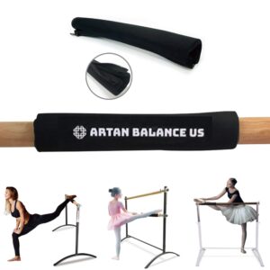 artan balance ballet barre foam detachable protector slider pad cushion with zipper for home or studio comfort and protection for stretch, pilates, dance class or active workouts