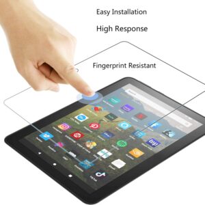 3 Pack Screen Protector for All-New Fire HD 8/HD8 Plus/Fire HD 8 Kids/Fire HD 8 Kids Pro Tablet (12th &10th Generation, 2022&2020 Released),Tempered Glass 9H Hardness Anti Scratch Clear, 8-inch