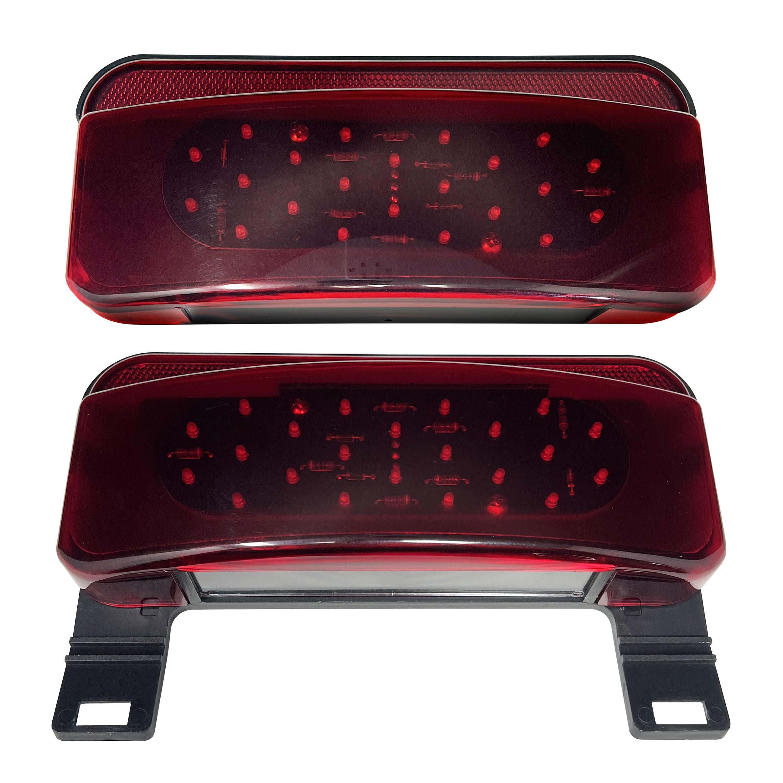 Command Electronics LED RV Camper Trailer Stop Turn Brake Tail Lights/License Light/Black Base