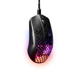 SteelSeries Aerox 3 - Super Light Gaming Mouse - 8,500 CPI TrueMove Core Optical Sensor - Ultra-lightweight Water Resistant Design - Universal USB-C connectivity