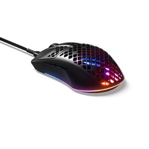 SteelSeries Aerox 3 - Super Light Gaming Mouse - 8,500 CPI TrueMove Core Optical Sensor - Ultra-lightweight Water Resistant Design - Universal USB-C connectivity