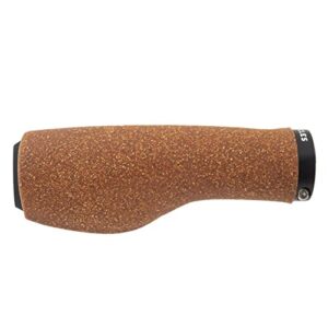 Pure Cycles Ergonomic Lock-on Cork Bicycle Handlebar Grips for Hybrid, Fitness, Touring, E-Bikes, Mountain Bikes, Soft Non-Slip-Rubber Hand Grip Comfortable Ergonomic, Cork