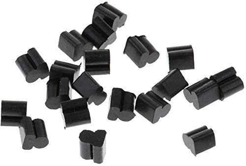 Jiayouy Dia 4mm Valve Rotor Rubber Buffering Stop for French Horn Euphonium Tuba Trombone Black 20pcs