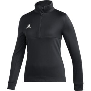 adidas team issue 1/4 zip top - women's training xs black/white