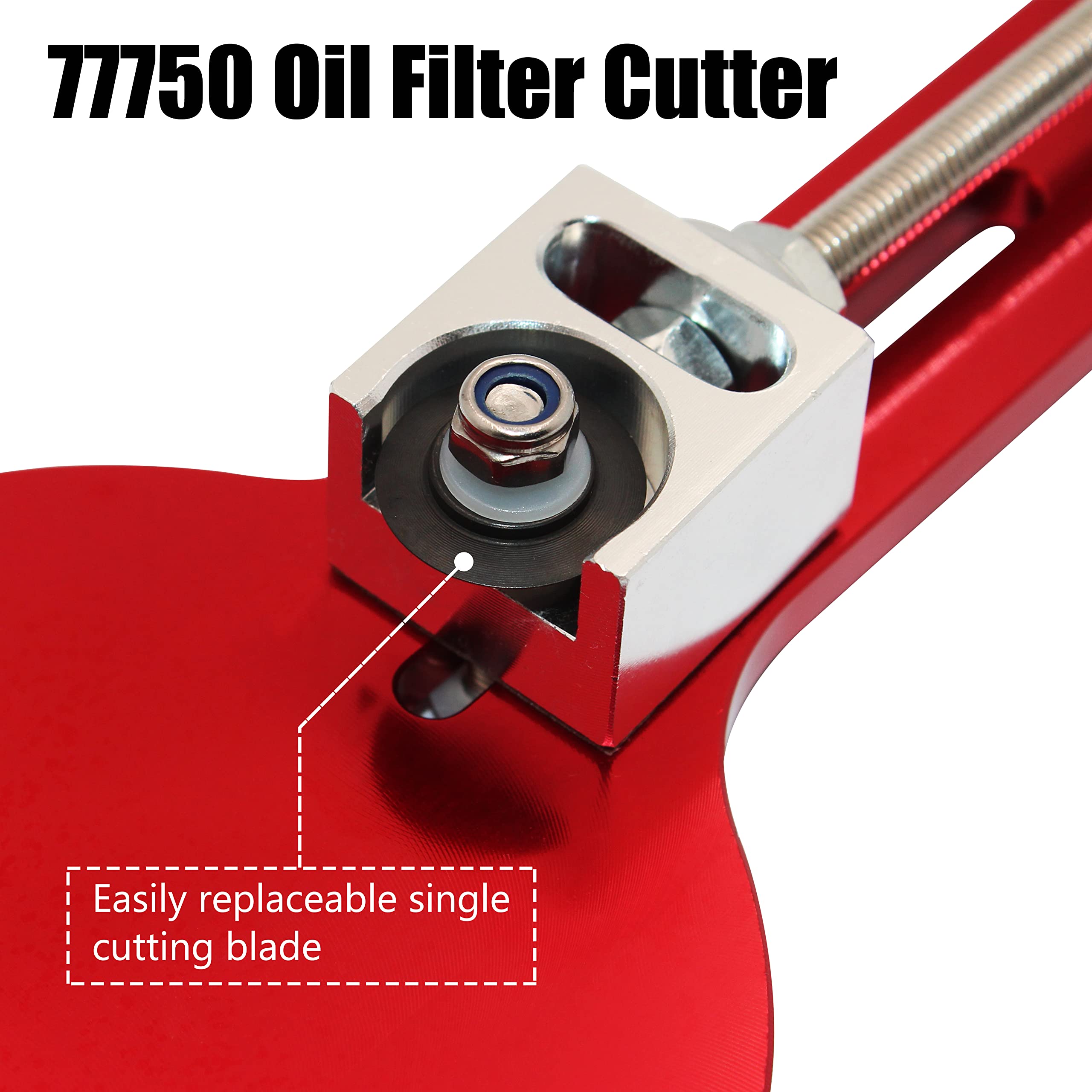 NipponAsia 77750 Oil Filter Cutter Replacement for Longacre, Suitable for Filter Cutting Range 2 3/8"-5".