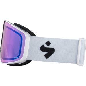 Sweet Protection Boondock RIG Snow Goggles - Snowboard and Ski Semi-Frameless Design with UV Protection and Anti-Fog Lens, RIG Light Amethyst/Satin White/White