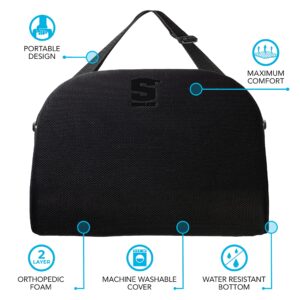 Franklin Sports Portable Travel Seat Cushion - Sideline Foam Seat Cushion for Stadium Seats, Car, Office Chair, Travel + More - Comfortable Padded Seat Cushion - 17" x 13" x 3.5"