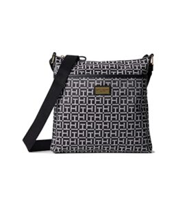 tommy hilfiger garden classics ii medium crossbody black/white one size