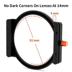 K&F Concept Soft GND8 (3 stops) + Metal Filter Holder + 8 * Adapter Ring Square Filter Kit, 100x150mm Soft Graduated Neutral Density Filter Set for Camera Lens