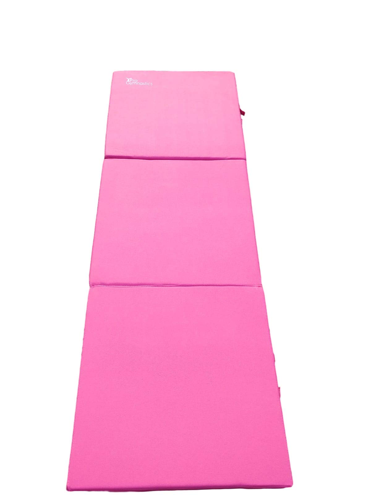 Pro-Gymnastics Gymnastics Mat 2" Thick Tri-Fold Folding Exercise Tumble Mat - with 3 Bar Leg Stretcher Flexibility Stretching Machine for Gymnastics, Yoga, Aerobics, MMA, Home Gym Exercise Workout Mat