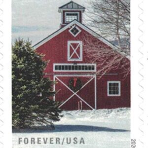 USPS Forever Stamps Winter Scenes - Book of 20 Postage Stamps