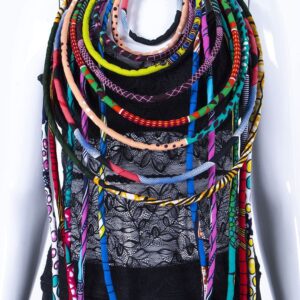 AFRICSTYLE African Necklaces for Women Jewelry Ladies Necklace Ankara Fabric Necklace (Multicolor)