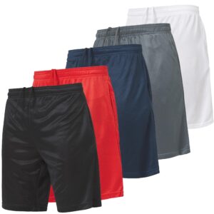 Ultra Performance 5 Pack Mens Shorts, Athletic Gym Shorts Workout Basketball Shorts for Men, 3X