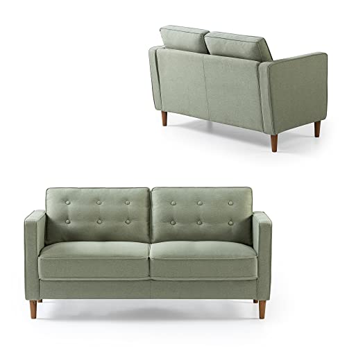 ZINUS Lauren Sofa Couch / Button Tufted Cushions / Easy, Tool-Free Assembly, Pear Green