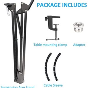 Mic Arm for HyperX QuadCast - Professional Boom Arm Compatible with HyperX QuadCast S and QuadCast Microphone, Adjustable Scissor Microphone QuadCast Boom Arm by YOUSHARES