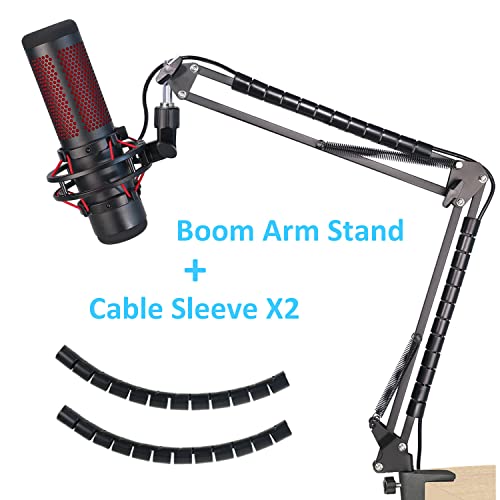 Mic Arm for HyperX QuadCast - Professional Boom Arm Compatible with HyperX QuadCast S and QuadCast Microphone, Adjustable Scissor Microphone QuadCast Boom Arm by YOUSHARES