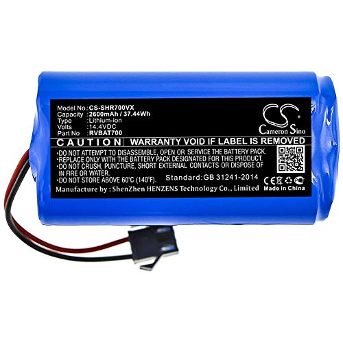 Battery for Shark ION Robot 700 ION Robot 700 RV700 ION Robot 720 ION Robot 750 ION Robot 755 RV720 RV750 RV755 RVBAT700 LIONX