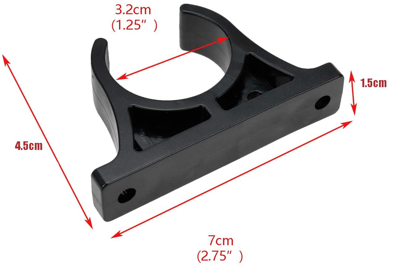 Quluxe Oar Holder, 2 Pair Paddle Clip Holder Oar Keeper Mount Holder for Canoes Kayaks Boats for Canoes, Kayaks, Pontoons, Kayak Accessories- Black